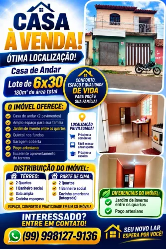 Casa a venda, casa em boa localização, com garagem