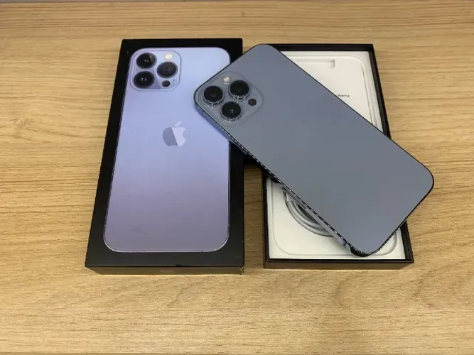 iPhone 13 Pro Max 128GB Azul com Caixa  // impecável //  retirada na Savassi