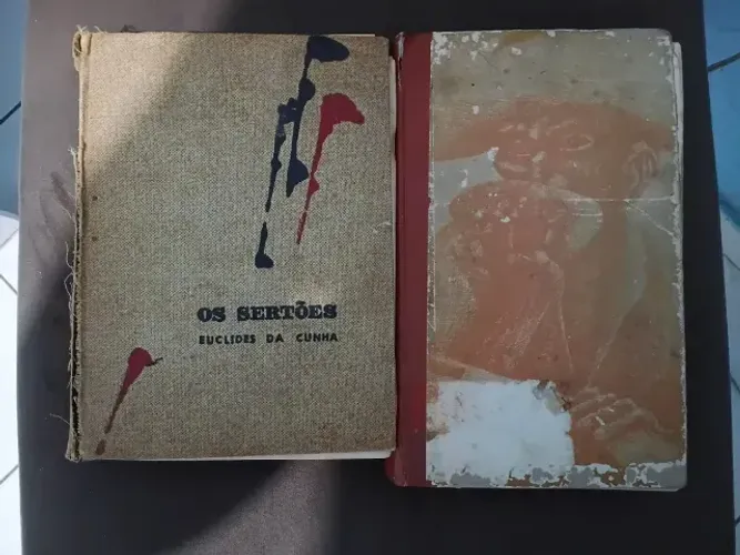 2 Livros Os Sertões - Campanha de Canudos - Euclides da Cunha - 1957 e 1975 Clássicos