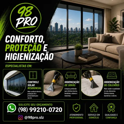 Insulfilm Residencial | Blackout | Higienização de Sofás e Colchões