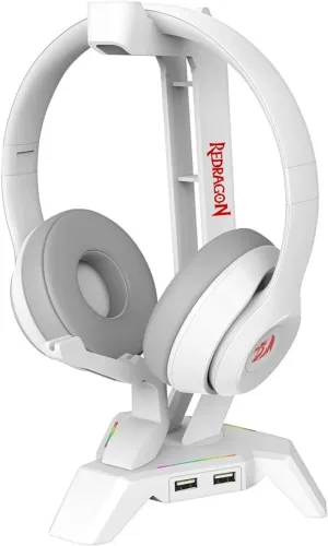 Suporte Para Headset Redragon Scepter RGB Elite - Branco