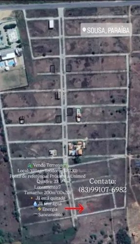 Vendo terreno no Village Teodoro 200m2(10x20)