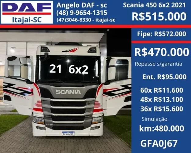 Scania R450 6x2 2021 