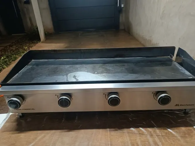 Chapa lanche 4 queimadores 100cm