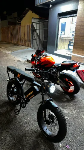 Bike elétrica konnan 1 ano de garantia em estado novo!