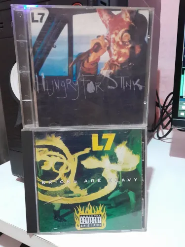 02 CDs L7 - Bricks Are Heavy (importado) / Hungry for Stink - Grunge