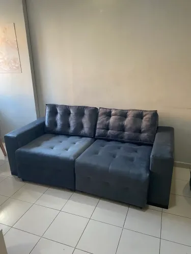Sofá retrátil reclinável 2 lugares em 12x sem juros e a vista tem desconto