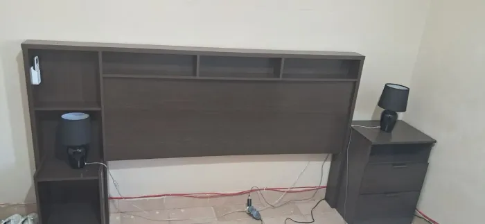 Cabeceira de cama + Criado-mudo