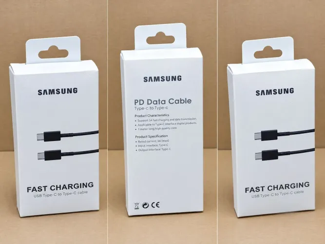 Cabo carregador Samsung USB tipo C S23 S21 S22 original.