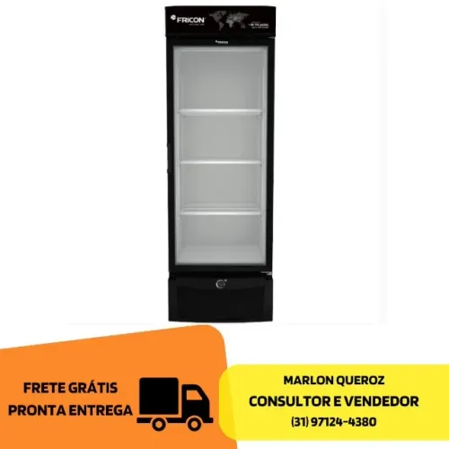 Freezer Vertical Porta de Vidro 560L Fricon