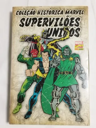 Coleção Histórica Marvel Supervilões Unidos Panini 2016 box completo 4 volumes