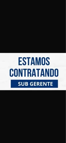Vaga Sub-gerente Fast Food