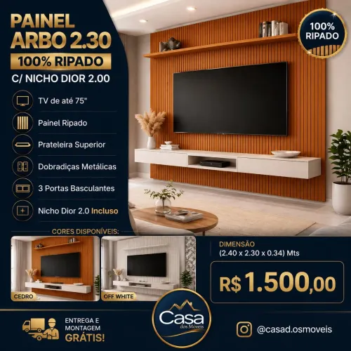 Painel Ripando Arbo 2.30m