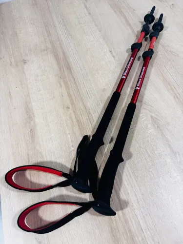 Par de Bastões de Trekking Black Diamond Trail FlickLock - Nunca Usados