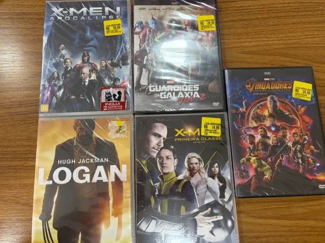 Combo DVDS Marvel lacrados