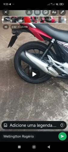 Titan 2018 , vermelha,160cc,top com protetor de tanque.