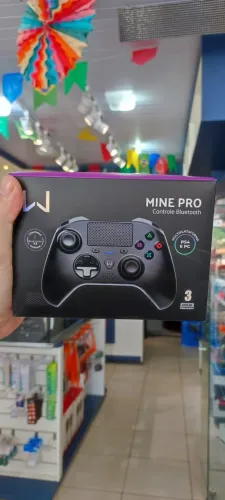 Controle Bluetooth PS4 e PC Mine Pro JS0093 Warrio