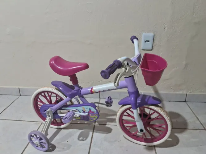Bicicleta Infantil Aro 12 Nathor Flower Rosa Menina 2-5 Anos