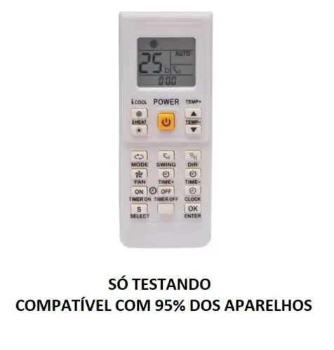 Controle Remoto Universal de Ar Condicionado