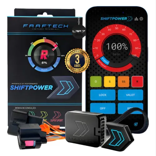 SHIFTPOWER FAAFTECH SP18+ MÓDULO DE PEDAL, PARA QUASE TODA LINHA VW E AUDI.