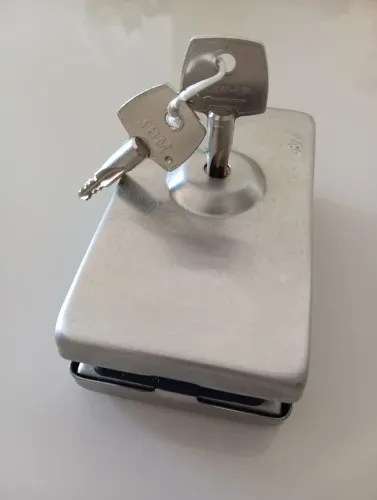 Fechadura para porta de vidro 