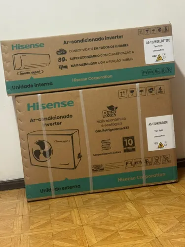 12 Mil BTU Quente/Frio Inverter (Nunca foi instalado) - Ar Condicionado Hisense
