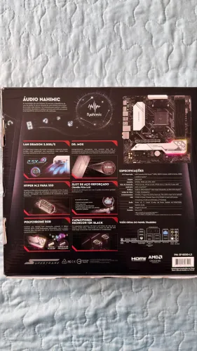 Lacrada Placa Mãe SuperFrame B550M Legendary AM4 Ryzen DDR4 PCIe 4.0 M.2 2.5G gta ps5