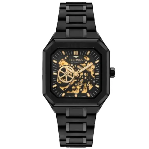 Relógio Technos Masculino Automático Skeleton Preto - 8N24GAT/1P