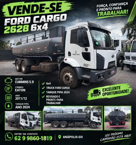 Ford cargo 2628 pipa