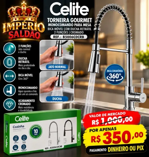 Torneira monocomando Celite (produto novo)