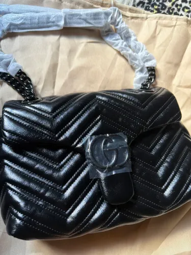 Bolsa Gucci all black lançamento linha premium 