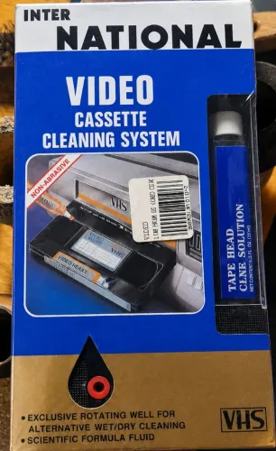 Kit Limpador De Cabeça Vídeo Cassete VHS National - Lacrado / Novo