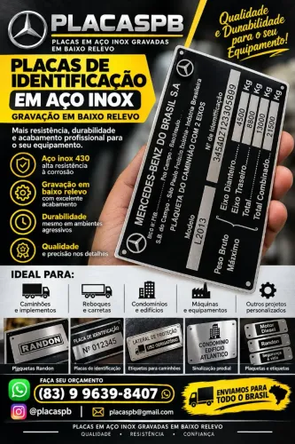 Plaquetas Mercedes 