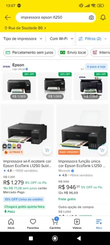 Impressora Epson ecotank L1250