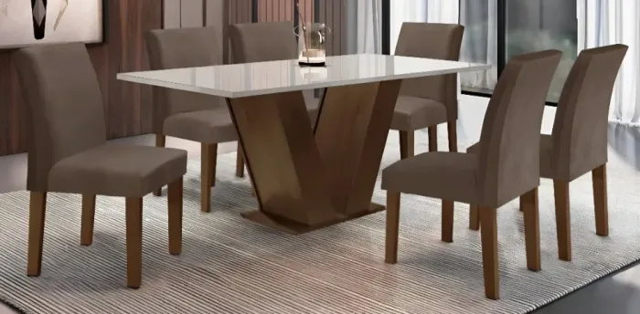 Mesa de jantar 6 lugares / mesa de jantar completa