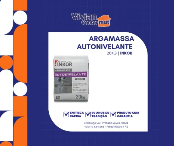 Argamassa Autonivelante | 20kg | Inkor