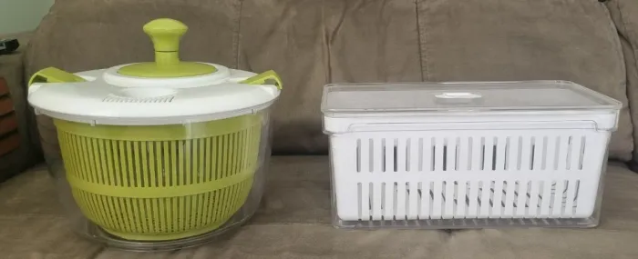 centrifuga para salada e dispenser para guardar salada