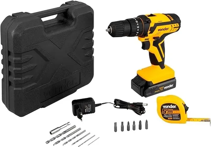 Parafusadeira/Furadeira com Impacto a Bateria 12V Vonder, modelo PFV012i