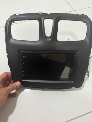 Multimídia CarPlay renault sandero completo plugplay