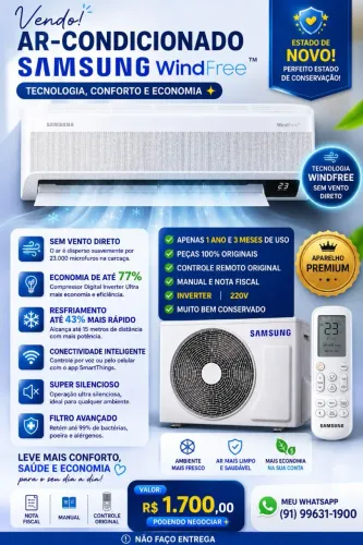 Ar condicionado Samsung WindFree Inverter