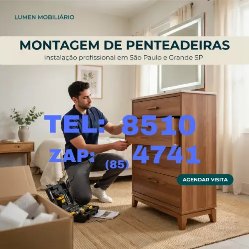 Montador de móveis. Solução prática e eficiente para sua necessidade.