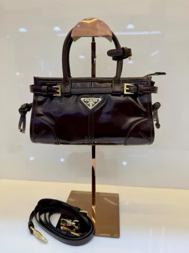 Prada bonnie mini tote bag marrom