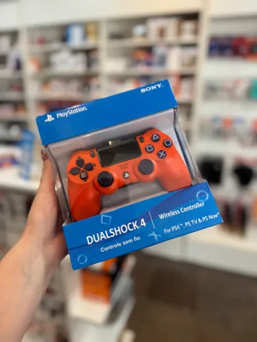 Controle de PS4 Personalizado Laranja / Roxo