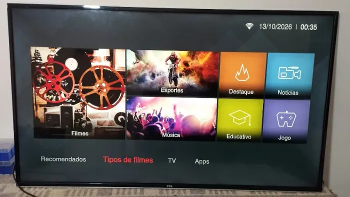 televisão smart 55 polegadas