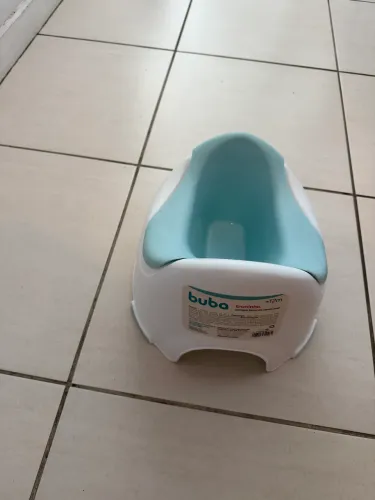 Troninho Sanitário Infantil Com Recipiente Antiderrapante Removível Azul - Buba
