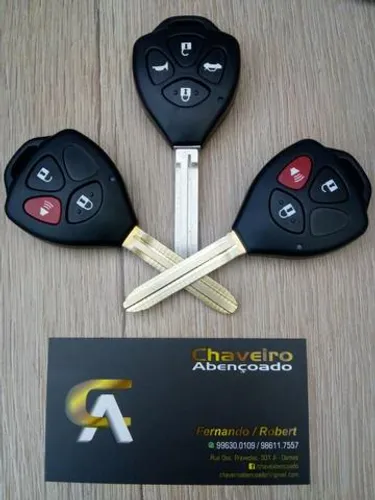 Chave Toyota Hilux, Corolla, Etios