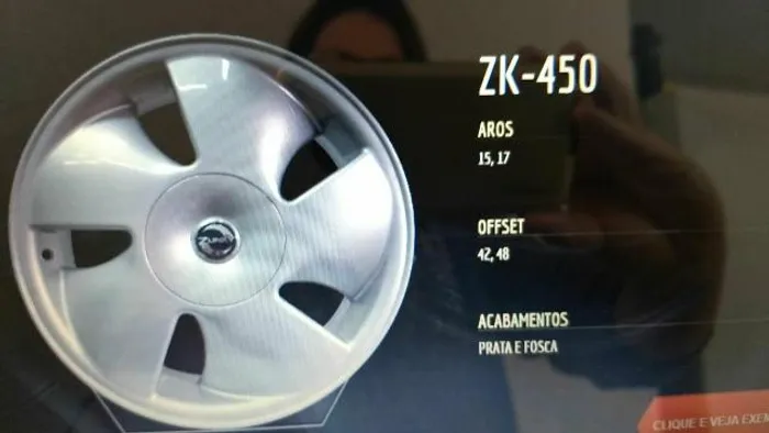 Roda aro 15 zk450 Prata GM Vectra GSI 4X100 jogo novo