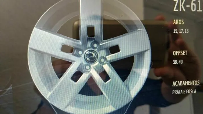 Roda aro 15 zk 610 Prata Strong Volkswagen Gol 4X100 jogo novo