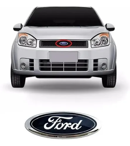 Emblema Grade Radiador Dianteira Ford New Fiesta 2010 a 2013