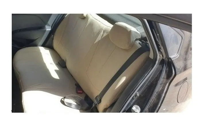 Capa banco Couro Corvin Bege frente e costa Universal todos os carro
